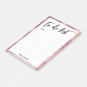 手書き入力To Doリストグリッター《写真》ぼけ味バラ金ゴールド ポストイット (アングル)