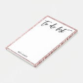 手書き入力To Doリストバラ金ゴールド縁どグリッター ポストイット (アングル)