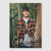 手書き写真の卒業磁気発表 (正面)