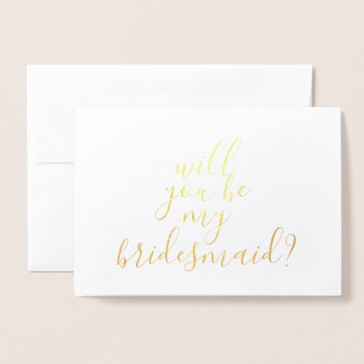 手書き写真は私の花嫁のメイド 箔カード (封筒付き正面)