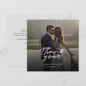 手書き写真ウェディング感謝カード (正面/裏面)