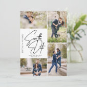 手書き写真コラージュ日付の保存 セーブザデート (スタンド正面)