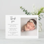 手書き写真ベビーシャワーありがとう サンキューカード (スタンド正面)