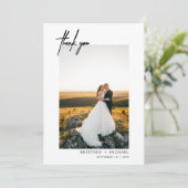 手書き写真モダンサンキューカード サンキューカード (スタンド正面)