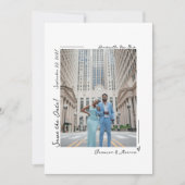 手書き写真日付の保存 招待状 (正面)