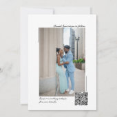 手書き写真日付の保存 招待状 (裏面)