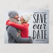 手書き写真日付の保存 案内ポストカード (正面)