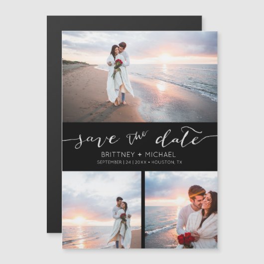 手書き写真用黒枠保存日 (正面/裏面)