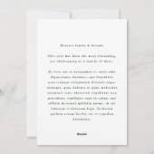 手書き切り出しリースフレームグリーンホリデーフォト シーズンカード (裏面)