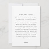 手書き切り出しリースフレームグレーホリデーフォト シーズンカード (裏面)