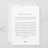 手書き切り出しリースフレームレッドホリデーフォト シーズンカード (裏面)