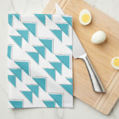 手書き十字矢印パターン キッチンタオル (四つ折り)