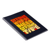 手書き単語強い言葉は強いタイプが必要 ノートブック (右側)