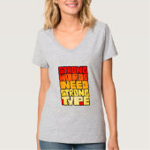 手書き単語強い言葉は強いタイプが必要 Tシャツ (正面)