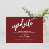 手書き取り消結婚し処理の更新 招待状 (スタンド正面)