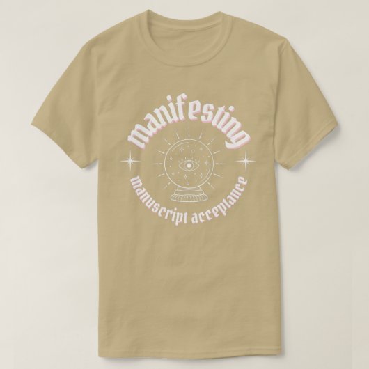 手書き受け白書を示す Tシャツ (デザイン正面)