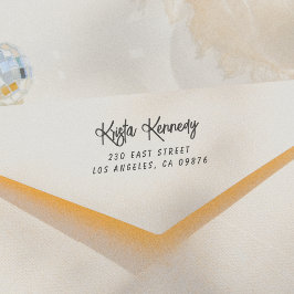 手書き名と住所 セルフインキングスタンプ