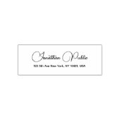 手書き名シンプルテンプレート差出人住所 セルフインキングスタンプ (デザイン)