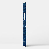 手書き名ネイビーブルーダイヤモンドグリッター12 Case-Mate iPhoneケース (裏面 / 右)