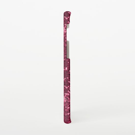 手書き名ピンクガーリーメタルグリッターs10 samsung galaxyケース (左側)