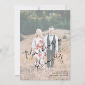 手書き名写真の保存日付 セーブザデート (正面)