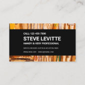 手書き名刺 – ツール壁付き黒 名刺 (裏面)