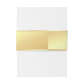 手書き名文字エレガント金ゴールドルックテンプレート 招待状ベリーバンド (裏面例)