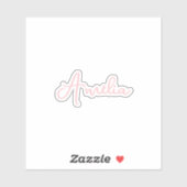 手書き名書道かわいいパーソナライズされた シール (シート)