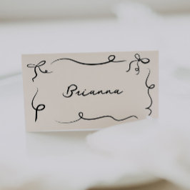 手書き四角形枠座席表 プレイスカード