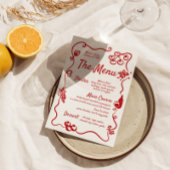 手書き図解入りの、写真付きの波形メ縁どニュー