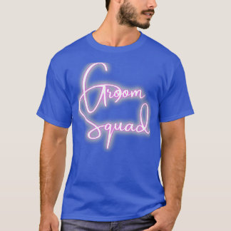 手書き型グルームスクワッドピンクデザインシャドーAf Tシャツ