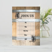 手書き埋め込み目的数々の招待状カード 招待状 (スタンド正面)