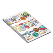 手書き外部空間のドア。ヴィンテージ ノートブック (右側)