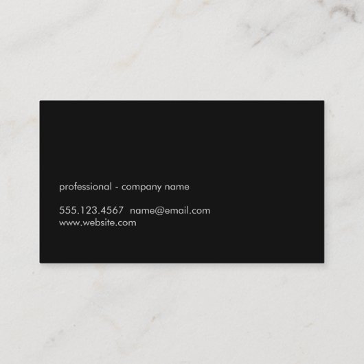 手書き大型モノグラム 名刺 (裏面)