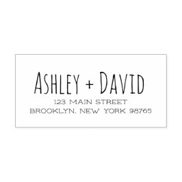 手書き差出人住所ゴム印 ラバースタンプ