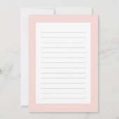 手書き幸せ編集可能なカラーフォト サンキューカード (裏面)