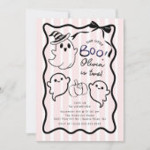 手書き幽霊誕生日パーティーの招待 招待状 (正面)