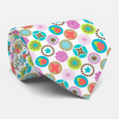 手書き幾何学円デザインネクタイ ネクタイ (ロール)