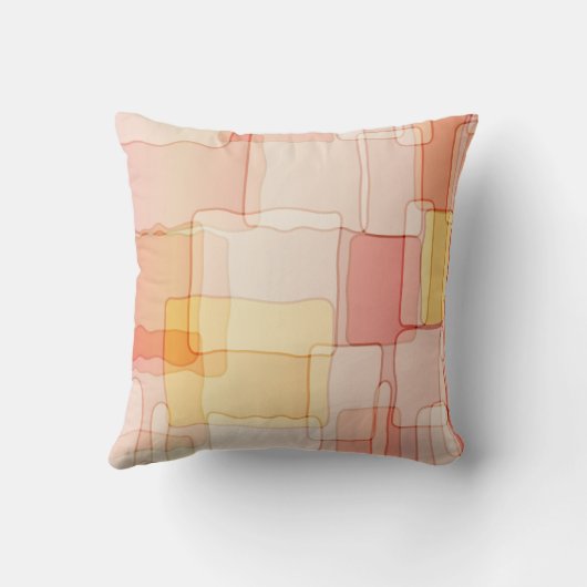 手書き幾何学模様抽象芸術アメリカンMoJoピル クッション (裏面)