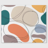 手書き幾何学的シームレスモダン抽象芸術マルチ ラッピングペーパー (フラット)