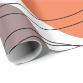 手書き幾何学的シームレスモダン抽象芸術マルチ ラッピングペーパー (ロールコーナー)