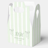 手書き弓(白と緑結婚) フェイバーボックス (オープン)