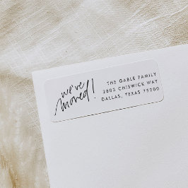 手書き引っ越しました差出人住所ラベル ラベル