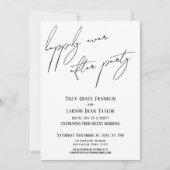 手書き後の楽しいパーティーモダンカジュアルの記録 招待状 (正面)