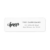 手書き応援差出人住所ラベル ラベル (正面)