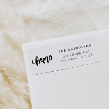 手書き応援差出人住所ラベル