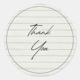 手書き感謝の裏地紙 ラウンドシール