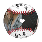 手書き我々は愛のおじいちゃん2写真コラージュ 野球ボール (正面)