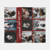 手書き我々は、おじいちゃん9写真 フリースブランケット (正面(横))