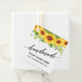 手書き手作りひまわり手作り フェイバータグ (インサイチュ)